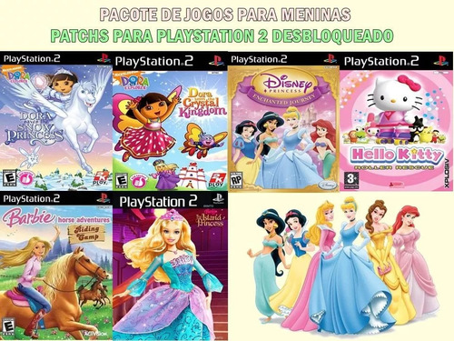 Pacote De Jogos Infantis Para Meninas - Play 2 - 10 Jogos